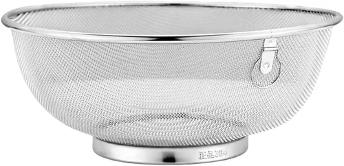 Miniatura 2 de Colador de malla fina de acero inoxidable de 7 pulgadas para filtro de freír cocina y colador de drenaje de alimentos para frutas, verduras y leches