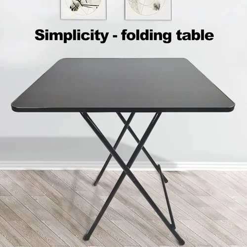 Miniatura 6 de HEVIRGO Mesa cuadrada plegable, mesa de oficina, mesa cuadrada portátil con patas plegables para interiores y exteriores, 4 personas comercial/hogar