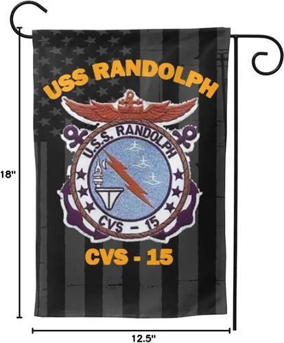 Miniatura 6 de LEILEIflag USS Randolph CVS-15 Bandera de jardín Bandera para el hogar Banderas al aire libre Bandera de doble cara