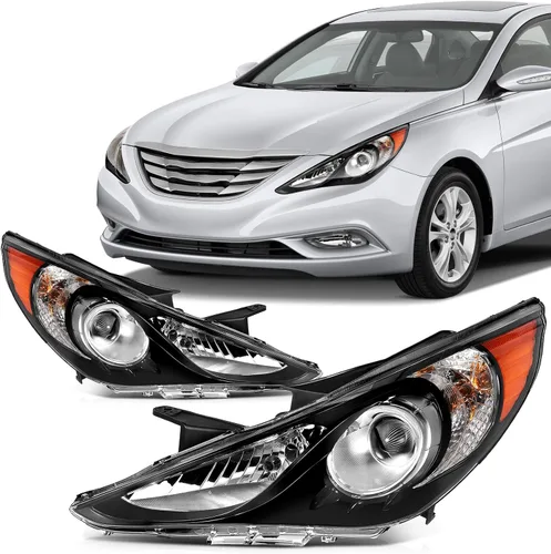 Miniatura 46 de Ensamble de faros SCITOO Compatible con 2010-2014 para Subaru Legacy 2010-2014 para Subaru Outback Faros con lente transparente y carcasa cromada