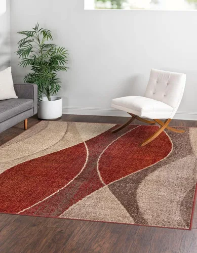 Miniatura 19 de Unique Loom Colección Otoño Alfombra de Área - Plantation (3' 3" Redonda, Multicolor/Beige)