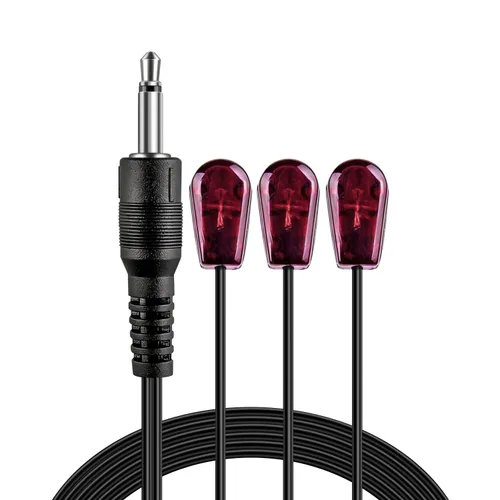 Miniatura 6 de TNP - Cable emisor de infrarrojos IR de 10 pies - Cable infrarrojo de 0.138 in Jack de triple cabeza para sistema repetidor IR Xbox One Receptor AV