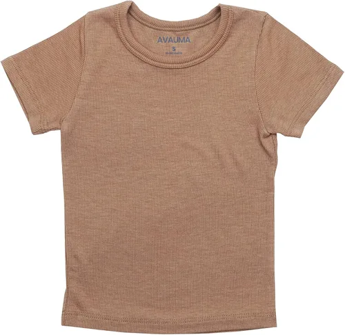 Miniatura 2 de AVAUMA - Conjunto de pijama acanalada para niños y niñas, de ajuste ceñido, para uso diario