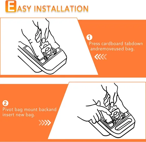 Miniatura 5 de Bolsas de vacío tipo U/L/O para aspiradora vertical Kenmore 5068, 50688, 50690, 50105, paquete de 8 bolsas de papel para Miele tipo Z, S170-S180