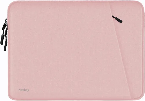 Miniatura 21 de Funda para laptop de 13.3 pulgadas, a prueba de golpes, funda protectora para computadora con bolsillo para accesorios, bolsa para laptop compatible