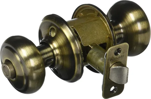 Miniatura 11 de Schlage F10 AND 716 ADD - Pomo Andover con moldura Addison, cerradura de paso para pasillos y armarios, bronce envejecido