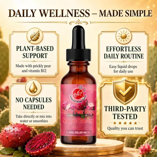 Miniatura 2 de Gotas de nopal, suplemento líquido concentrado de fruta de cactus Nopal con vitamina B12, betalaínas, vitaminas y oligominerales, 2 onzas líquidas