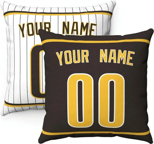 Miniatura 19 de ANTKING Paquete de 2 almohadas personalizadas con cualquier nombre y número, regalo personalizado para hombres, mujeres y niños Para Philadelphia
