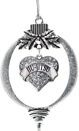 Miniatura 68 de Inspired Silver - Red Merry - Adorno de Navidad plateado - Adorno de árbol de Navidad con dije de corazón con circonita cúbica - Decoración colgante