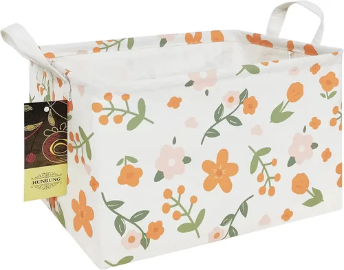 Miniatura 28 de Cesta de almacenamiento rectangular, lindo organizador de tela para juguetes de mascotas/niños, libros o ropa. Perfecta para habitaciones de niños