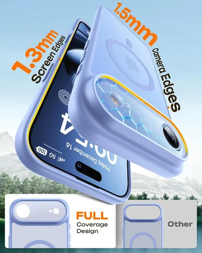 Miniatura 339 de TOCOL Funda para iPhone 11, compatible con Magsafe, protección completa de cámara, imanes integrados, protección contra caídas, funda translúcida