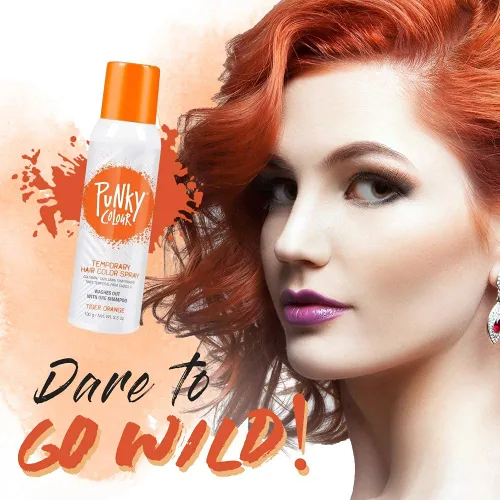 Miniatura 3 de Punky - Spray de color temporal para el cabello – naranja tigre, tinte temporal vívido al instante para mujeres, se lava, spray