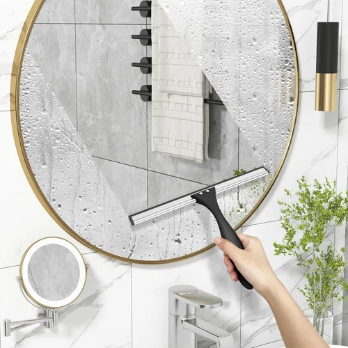 Miniatura 7 de AmazerBath Escobilla para puerta de cristal de ducha, escobilla de ducha para puertas de cristal, escobilla multiusos con gancho para puertas