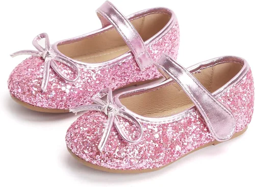 Miniatura 2 de Otter MOMO Zapatos planos de bailarina para niña, con lazo decorativo, ideales para llevar con vestido y combinan bien con flores, para escuela