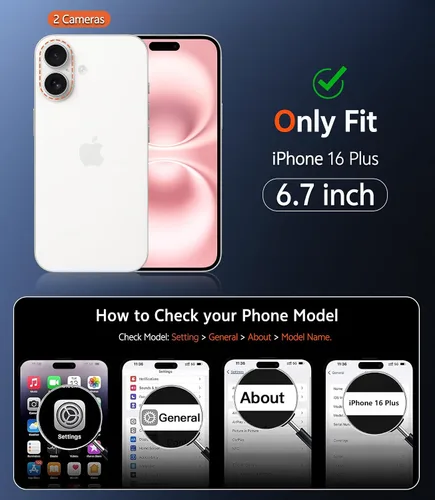 Miniatura 354 de FNTCASE Funda para iPhone 13 Pro-Max: Fundas magnéticas transparentes compatibles con Magsafe Slim anti amarillamiento protección contra caídas