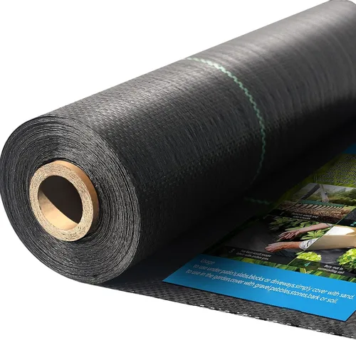 Miniatura 12 de Tela de paisaje resistente de barrera de malezas, cubierta de suelo geotextil tejida, alfombrilla de control de malezas prémium para camas