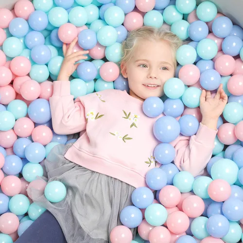 TRENDBOX 100 piezas Bolas de Piscina de Bolas Macaron Bolas de Plástico para Piscina de Bolas Corralito de Juegos Bebés Niños Niñas Fiestas de