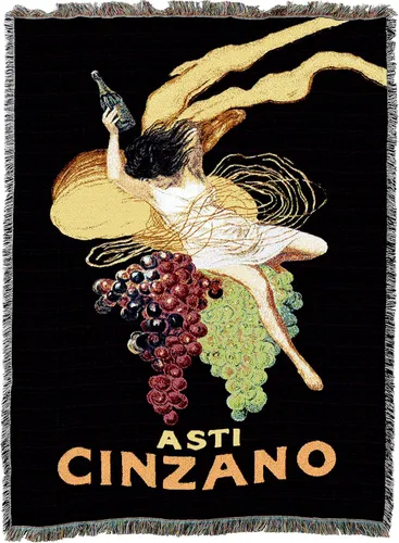 Miniatura 4 de Asti Cinzano - Manta vintage para póster de Leonetto Cappiello - Tapiz de regalo de arte fino tejido de algodón, fabricado en los Estados Unidos