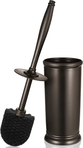 Juego de portaescobillas para inodoro: limpiador de bordes de inodoro de limpieza profunda con carrito para baño Rv - Accesorios decorativos