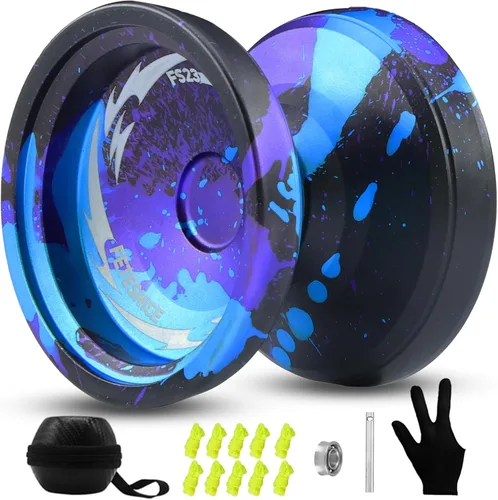 Miniatura 9 de FETESNICE Yoyo FS23 Yoyo profesional sensible para niños de 8 a 12 años, yoyo que no responde para adultos, truco de metal de doble función