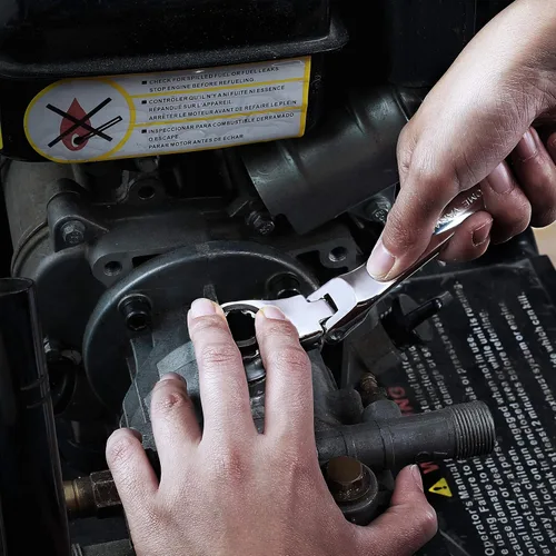Miniatura 7 de DURATECH Llave de trinquete extralarga de cabeza flexible 8 * 9 mm, métrica, acero CR-V