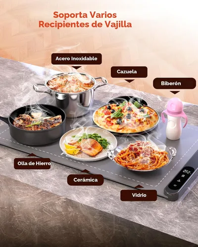 Miniatura 5 de FEPPO Alfombra de Calentamiento de Alimentos, Película de Calentamiento de Grafeno de Alta Tecnología Mejorada, Bandeja de Calentamiento Eléctrica