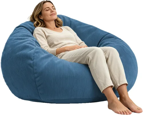 Miniatura 15 de LPMOERA Puf de espuma viscoelástica para niños/adolescentes con relleno redondo para niños, para sala de estar, dormitorio, dormitorio