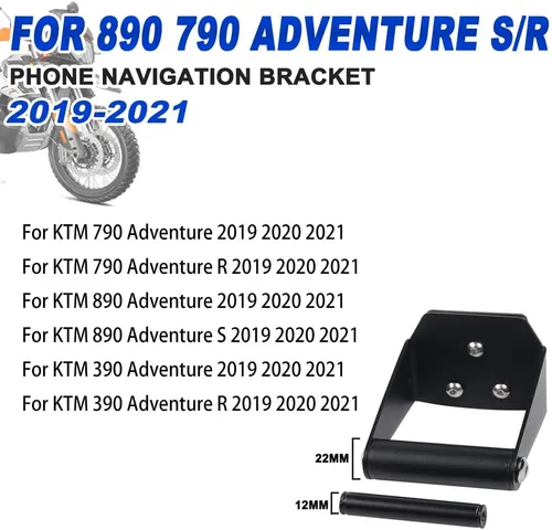 Miniatura 2 de Motocicleta Expansión Crossbar Teléfono Soporte Soporte Soporte de Placa de Navegación GPS Soporte para KTM 790 890 Aventura ADV R S 790ADV R