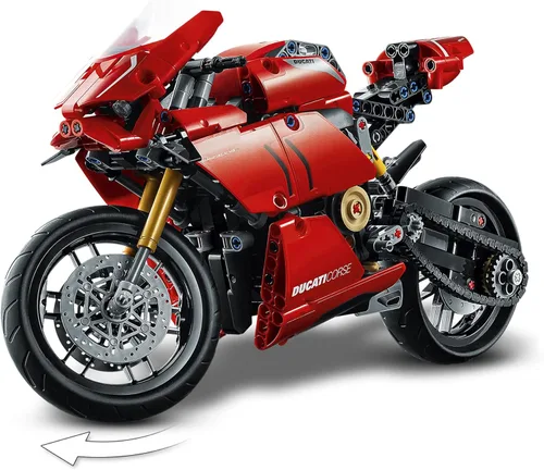 Miniatura 5 de LEGO 42107 Technic Ducati Panigale V4 R - Kit de construcción de modelos coleccionables con caja de cambios y suspensión de trabajo, idea de regalo