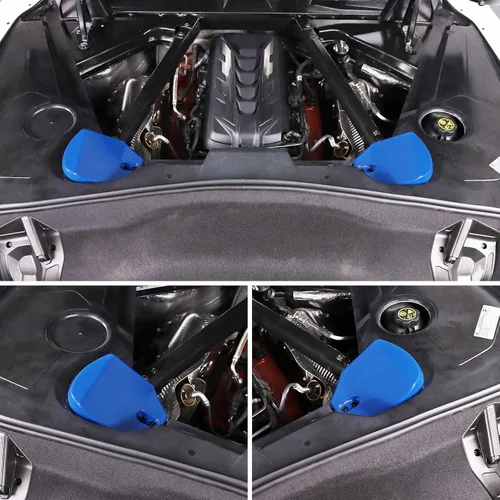 Miniatura 3 de TOYCIDFG Cubierta de panel de protección contra impactos para Chevrolet C8 Corvette 2020-2024 Tapa de torre absorbente (azul)