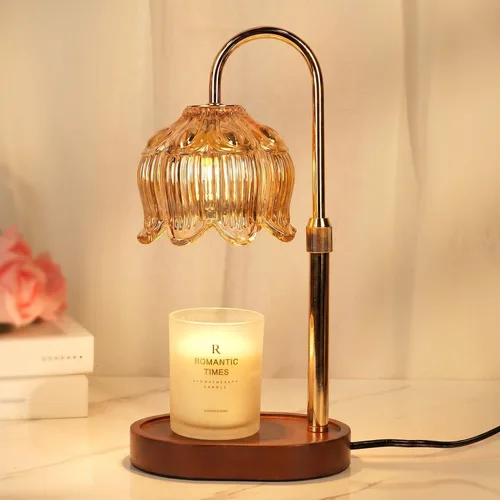 Miniatura 15 de Funistree Paquete de 2 lámparas calentadoras de velas de flores, lámpara de vela con temporizador, regalos de cumpleaños de Navidad para mujeres
