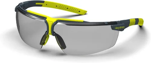 Miniatura 15 de HexArmor VS300 Gafas de seguridad con brazos laterales ajustables Z87+ para hombres y mujeres Gris 23% con junta/antiniebla anti arañazos
