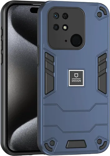 Miniatura 165 de Funda compatible con Huawei Y9 Prime (2019), compatible con Huawei Y9 Prime (2019) 4G STK-L21 2 en 1 [PC duro + TPU], funda de teléfono azul