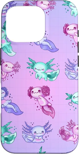 Miniatura 20 de Funda con patrón Axolotl para iPhone 12/12 Pro