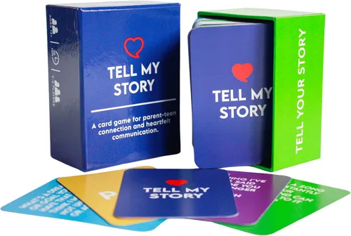 Juego de cartas de conversación Tell My Story: 100 tarjetas de preguntas para apoyar la salud mental, construir confianza y crear conexiones