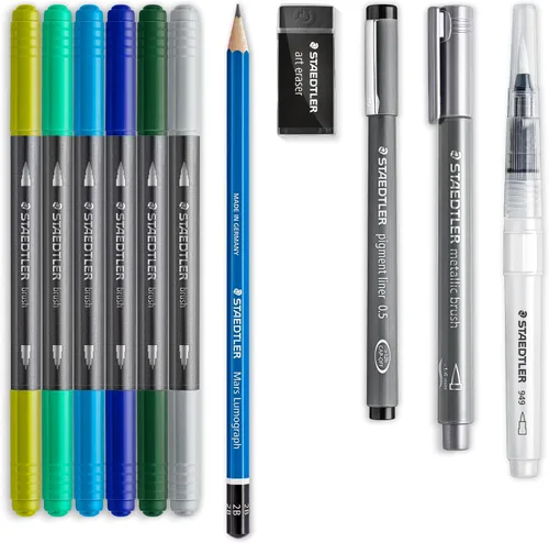 Miniatura 3 de STAEDTLER 61 3001-2 Design Journey - Juego de letras y acuarelas (11 piezas)
