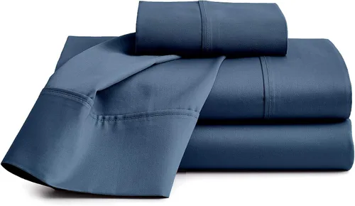 Miniatura 9 de Sábanas de cama 100% algodón orgánico de bolsillo extra profundo, tamaño individual, color burdeos, sábanas orgánicas de 1000 hilos, sábanas