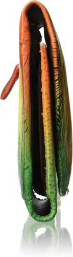 Miniatura 3 de Anna by Anuschka - Cartera de piel pintada a mano, diseño de tres pliegues