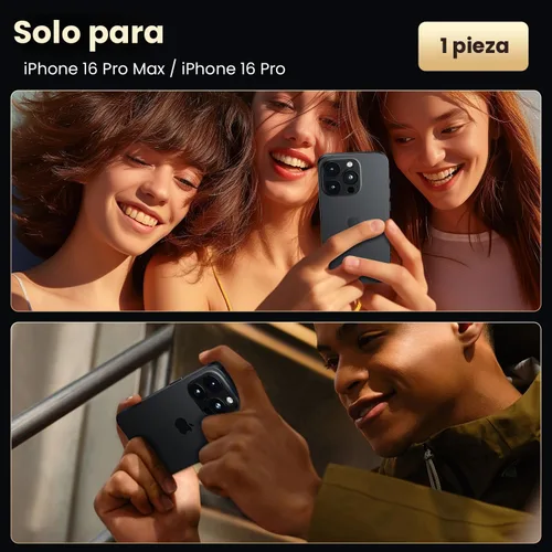 Miniatura 6 de WSKEN Protector de lente de cámara para iPhone 16 Pro/iPhone 16 Pro Max, [Grado Militar A Prueba de Roturas] [Fuerte Adsorción] Protector