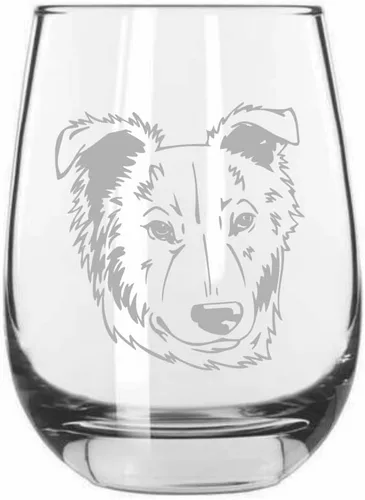 Miniatura 280 de Sakhalin Husky Dog - Copa de vino grabada personalizada de 15.25 onzas sin tallo