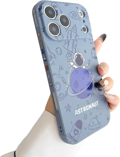 Miniatura 42 de Yonds Queen para iPhone 7 Plus / 8 Plus, linda funda con diseño de astronauta de dibujos animados, elegante parachoques de TPU suave, protectora