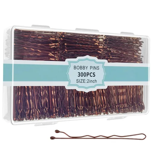 Miniatura 9 de 300 horquillas negras, horquillas para el cabello para mujeres, niñas y niños, pinzas para el cabello de ondas invisibles a granel con caja de Negro