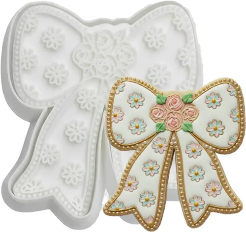 Miniatura 22 de Juego de 11 cortadores de galletas de amor con sello 3D de ácido poliláctico (PLA) para cocina, pastel, vestido de boda, formas de anillo de amor