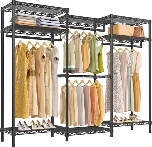 Miniatura 11 de VIPEK V5i Perchero de Ropa Armarios de Dormitorio Organizador de Closet Independiente, Closet Guardarropa Portátil Perchero de Ropa Resistente con 8