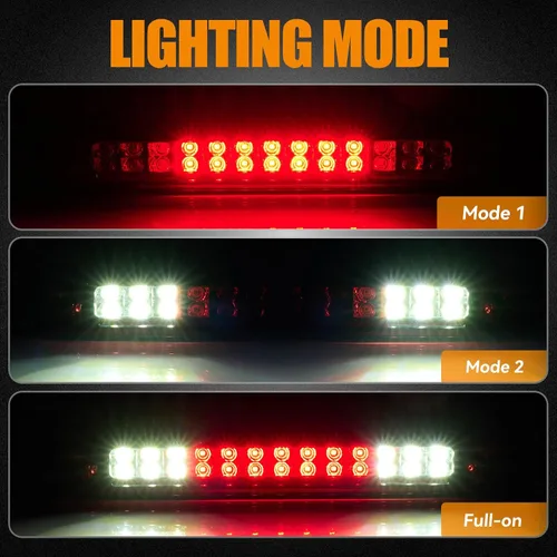 Miniatura 2 de Tercera luz de freno LED para 1988-1999 Chevy/GMC C1500 C2500 K1500 K2500 Silverado Blazer, conjunto de luces de freno traseras de montaje alto, luz