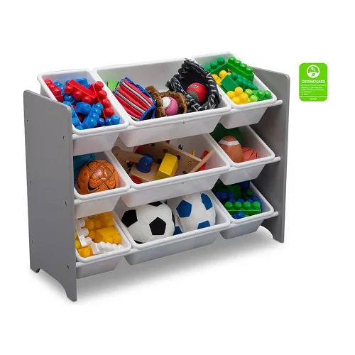 Miniatura 5 de Organizador Delta Children MySize 9 de juguetes, de plástico, gris