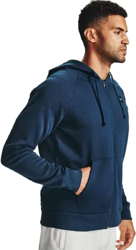 Miniatura 2 de Under Armour Rival - Sudadera de vellón para hombre, con capucha y cierre con cremallera completa