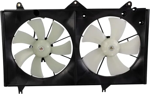 Miniatura 175 de TRQ Conjunto de ventilador de refrigeración dual del radiador compatible con Toyota Highlander 2008-2013 TO3115155