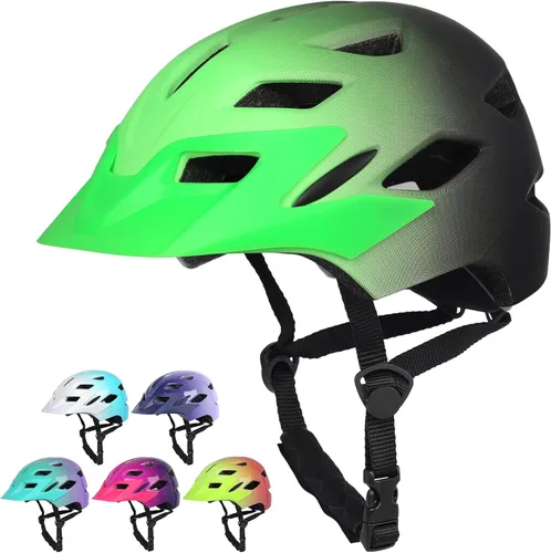 Miniatura 28 de Kids Bike Helmet,Bavilk Kids Boys Girls Bike Helmets with LED Light Detachable Visor Children Youth Teen Multi-Sport for Skating Cycling Scooter