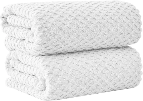 Miniatura 97 de Great Bay Home - Toallas de mano 100% algodón blanco, 6 toallas de baño suaves para manos, altamente absorbentes y de secado rápido, colección